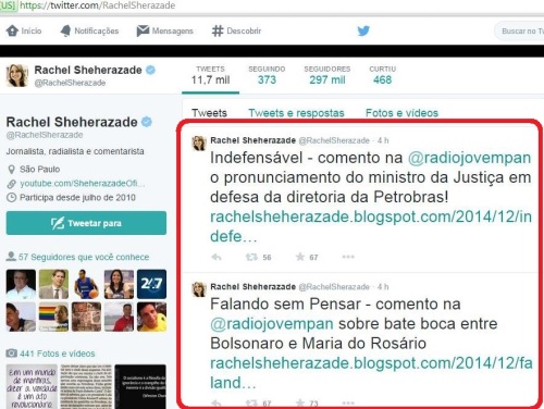 "Indefensável" para Sheherazade é defender a Petrobras... já Bolsonaro é bastante defensável